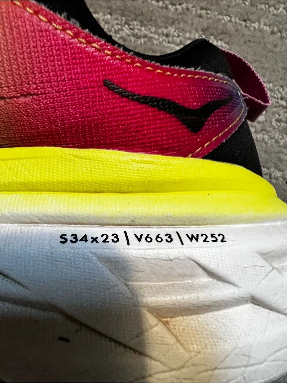 Hoka Women's Bondi 8   Running Shoe with Neon Yellow Midsole